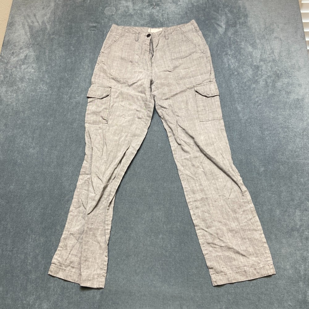 Chanon Collection Cargo Pants Womens 28x29 Gray Utility Pockets Straight Leg